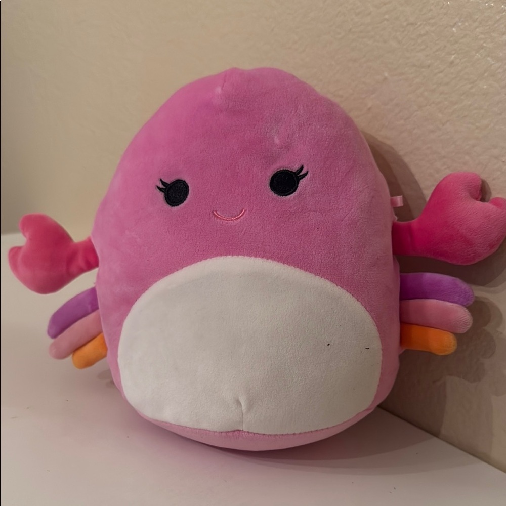 Squishmallows Pink and White Stuffed Animal Plush